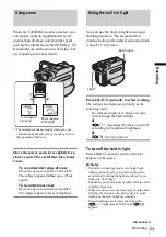 Preview for 23 page of Sony Handycam CCD-TRV228E Operation Manual