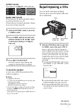 Preview for 31 page of Sony Handycam CCD-TRV228E Operation Manual