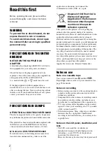 Preview for 2 page of Sony Handycam CCD-TRV238 Operation Manual