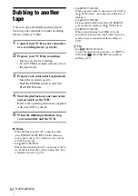 Preview for 62 page of Sony Handycam CCD-TRV238 Operation Manual