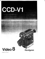 Sony Handycam CCD-V1 Operating Instructions Manual preview