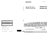 Sony HANDYCAM CX130 Operating Manual preview