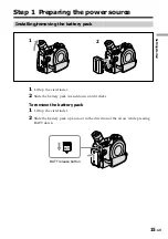 Preview for 15 page of Sony Handycam DCR-DVD100E Operating Instructions Manual