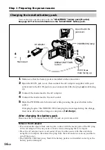 Preview for 16 page of Sony Handycam DCR-DVD100E Operating Instructions Manual