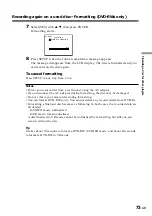 Preview for 73 page of Sony Handycam DCR-DVD100E Operating Instructions Manual