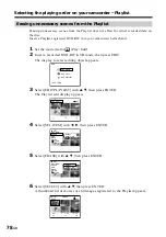 Preview for 78 page of Sony Handycam DCR-DVD100E Operating Instructions Manual