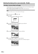 Preview for 82 page of Sony Handycam DCR-DVD100E Operating Instructions Manual