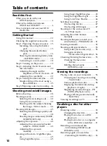 Preview for 10 page of Sony Handycam DCR-DVD101E Operating Instructions Manual