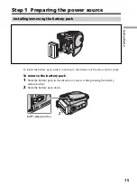 Preview for 15 page of Sony Handycam DCR-DVD101E Operating Instructions Manual