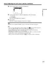 Preview for 21 page of Sony Handycam DCR-DVD101E Operating Instructions Manual