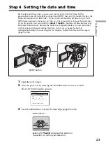 Preview for 23 page of Sony Handycam DCR-DVD101E Operating Instructions Manual