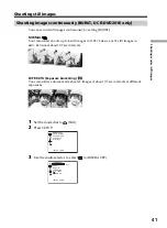 Preview for 41 page of Sony Handycam DCR-DVD101E Operating Instructions Manual