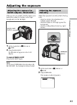 Preview for 43 page of Sony Handycam DCR-DVD101E Operating Instructions Manual