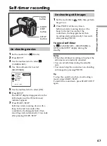 Preview for 47 page of Sony Handycam DCR-DVD101E Operating Instructions Manual