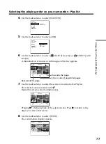 Preview for 77 page of Sony Handycam DCR-DVD101E Operating Instructions Manual