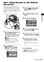 Preview for 23 page of Sony Handycam DCR-DVD150E Operating Manual