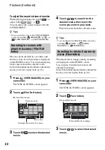 Preview for 42 page of Sony Handycam DCR-DVD150E Operating Manual