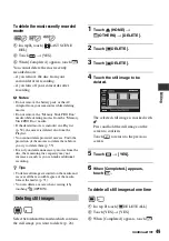 Preview for 49 page of Sony Handycam DCR-DVD150E Operating Manual