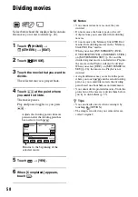 Preview for 58 page of Sony Handycam DCR-DVD150E Operating Manual