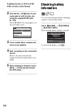 Preview for 64 page of Sony Handycam DCR-DVD150E Operating Manual