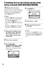 Preview for 76 page of Sony Handycam DCR-DVD150E Operating Manual