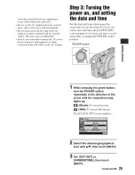 Предварительный просмотр 25 страницы Sony Handycam DCR-DVD308 Operating Manual