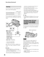 Предварительный просмотр 36 страницы Sony Handycam DCR-DVD308 Operating Manual