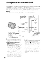 Предварительный просмотр 54 страницы Sony Handycam DCR-DVD308 Operating Manual