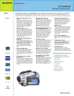 Sony Handycam DCR-DVD508 System Manual preview