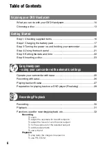 Preview for 6 page of Sony Handycam DCR-DVD7E Operating Manual