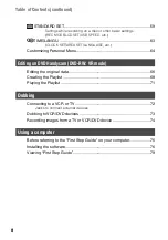 Preview for 8 page of Sony Handycam DCR-DVD7E Operating Manual