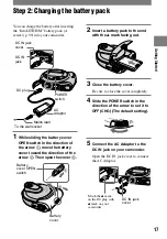 Preview for 17 page of Sony Handycam DCR-DVD7E Operating Manual