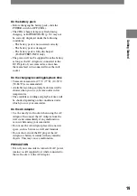 Preview for 19 page of Sony Handycam DCR-DVD7E Operating Manual