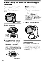 Preview for 20 page of Sony Handycam DCR-DVD7E Operating Manual