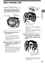 Preview for 23 page of Sony Handycam DCR-DVD7E Operating Manual