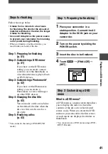 Preview for 41 page of Sony Handycam DCR-DVD7E Operating Manual