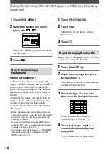 Preview for 42 page of Sony Handycam DCR-DVD7E Operating Manual