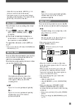 Preview for 55 page of Sony Handycam DCR-DVD7E Operating Manual