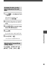 Preview for 65 page of Sony Handycam DCR-DVD7E Operating Manual