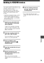 Preview for 73 page of Sony Handycam DCR-DVD7E Operating Manual