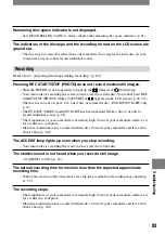 Preview for 83 page of Sony Handycam DCR-DVD7E Operating Manual