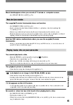 Preview for 85 page of Sony Handycam DCR-DVD7E Operating Manual