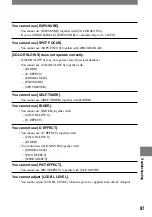 Preview for 87 page of Sony Handycam DCR-DVD7E Operating Manual