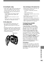 Preview for 103 page of Sony Handycam DCR-DVD7E Operating Manual