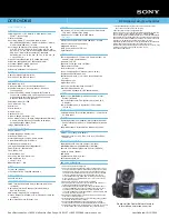 Preview for 2 page of Sony Handycam DCR-DVD910 Specifications