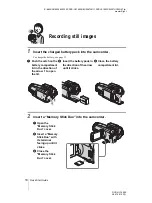 Предварительный просмотр 10 страницы Sony Handycam DCR-HC1000E Camera Operations Manual