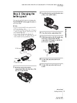 Предварительный просмотр 13 страницы Sony Handycam DCR-HC1000E Camera Operations Manual