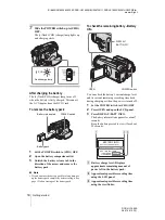 Предварительный просмотр 14 страницы Sony Handycam DCR-HC1000E Camera Operations Manual