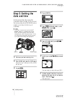 Предварительный просмотр 18 страницы Sony Handycam DCR-HC1000E Camera Operations Manual