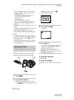 Предварительный просмотр 32 страницы Sony Handycam DCR-HC1000E Camera Operations Manual